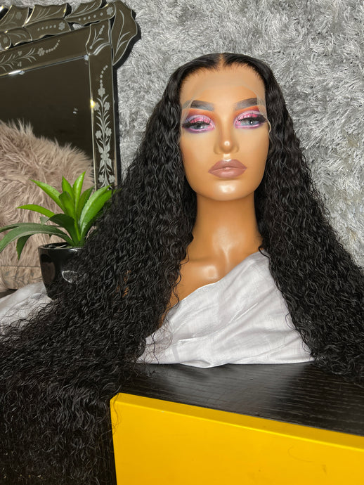 Deep curly frontal wigs